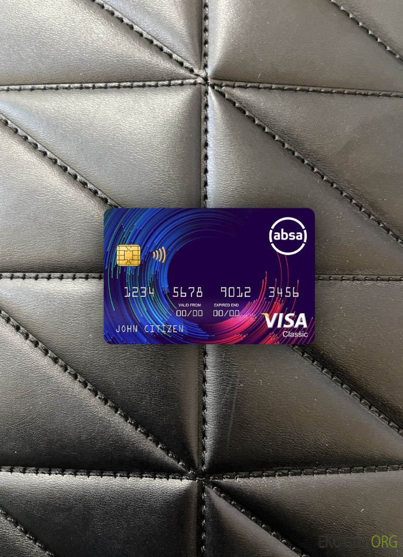 Afrique du Sud ABSA banque visa carte classique photolook recto